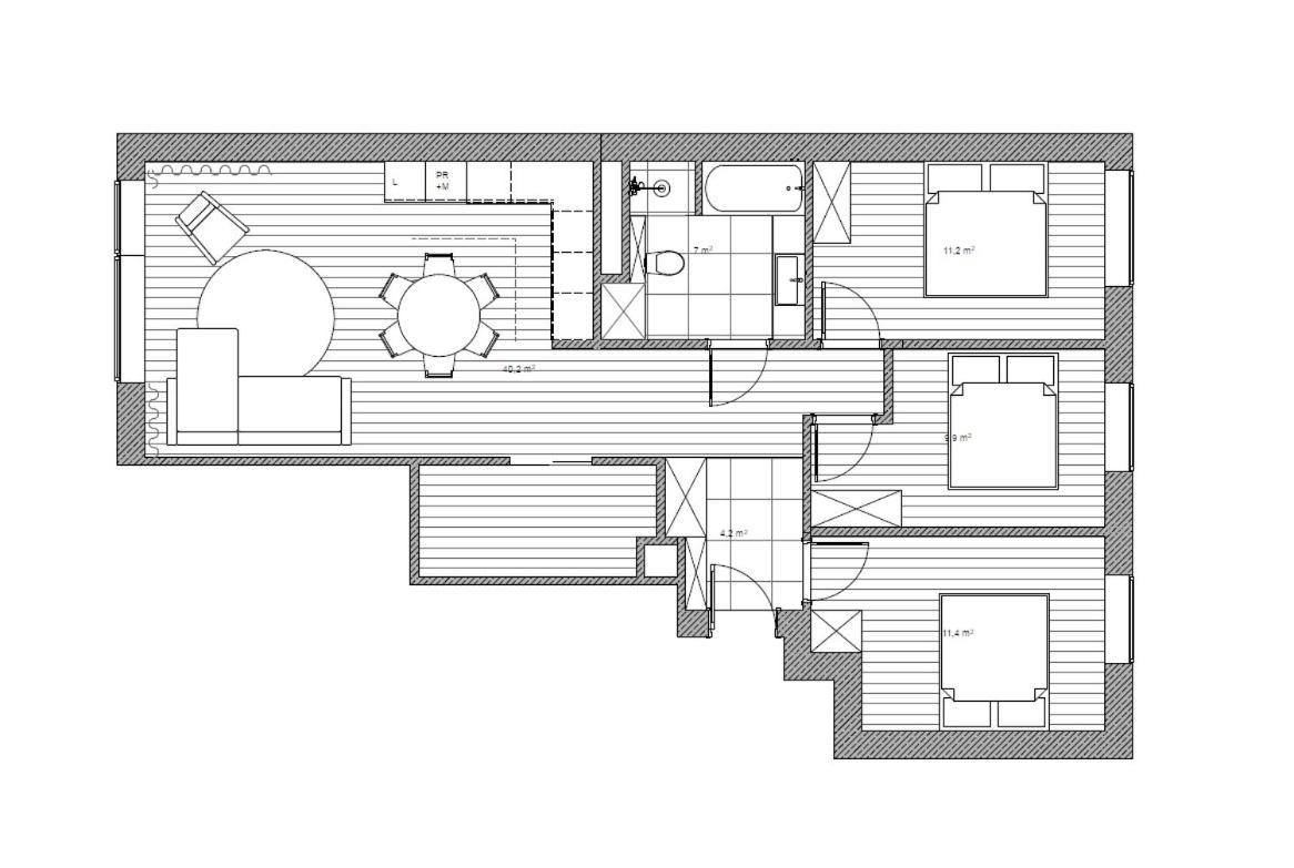 Przestronny Apartament Premium Letnica Danzig Exterior foto